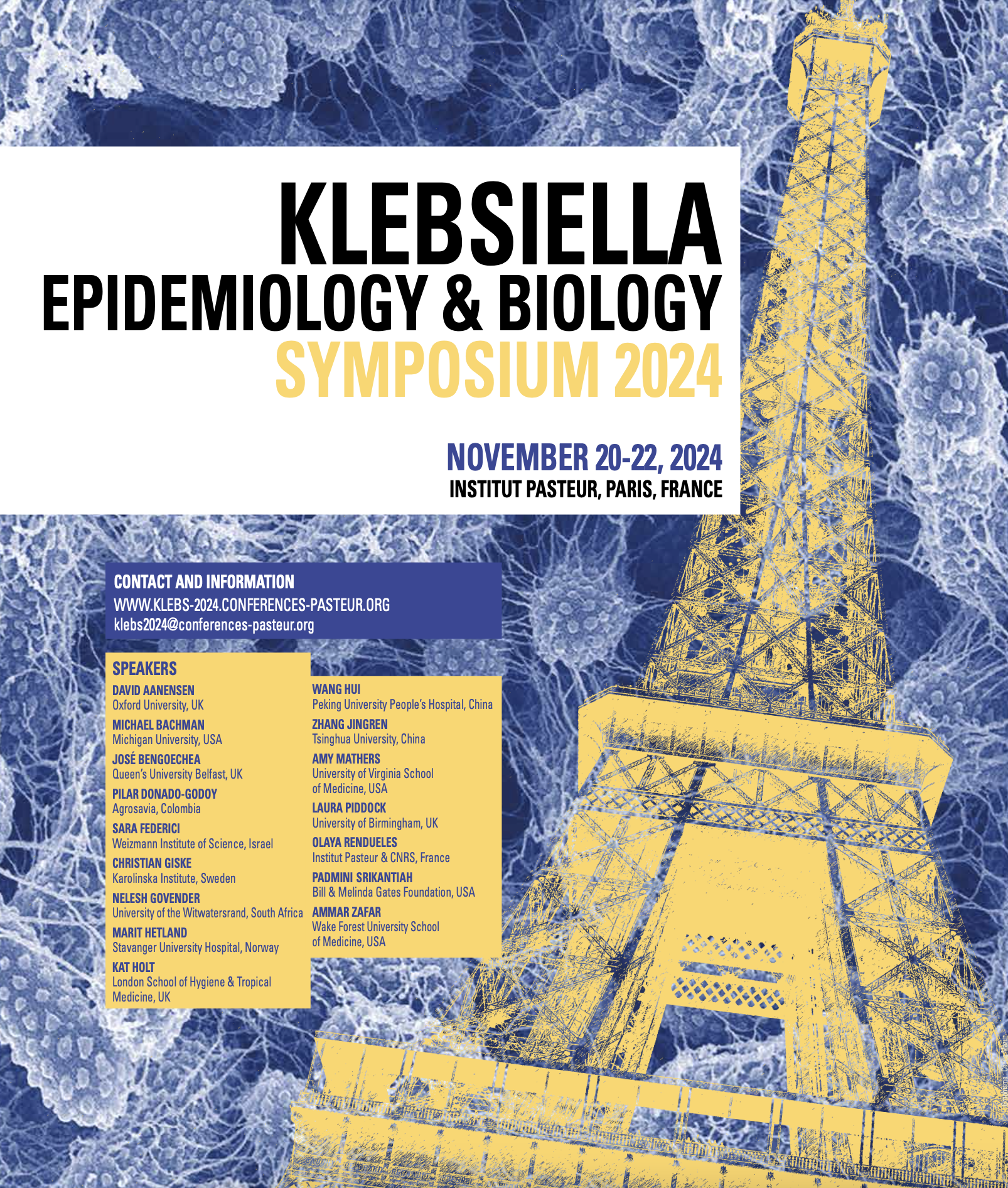 SAVE THE DATE: 1st Klebsiella Epidemiology and Biology Symposium (KLEBS) – 20th-22nd of November 2024